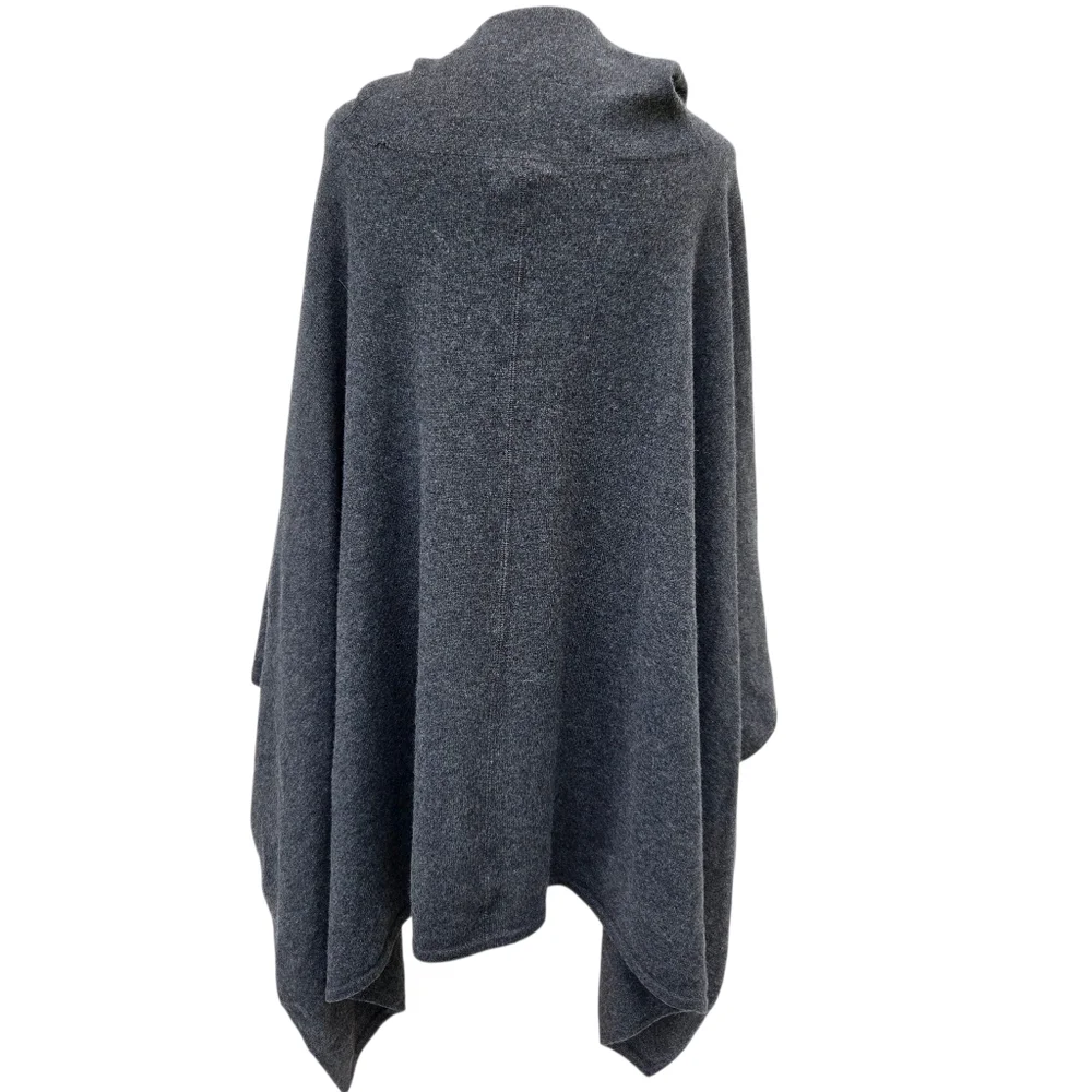 Sofia Cashmere Hooded Cowl Neck Poncho Size-One Size - Picture 10 of 16